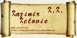Kazimir Kelović vizit kartica